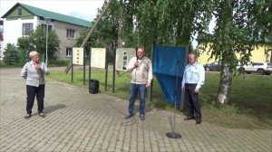 В поселке  Шугозеро, Ленобласть,  21.06.25 г открыт первый информационный стенд по дороге ВАД102