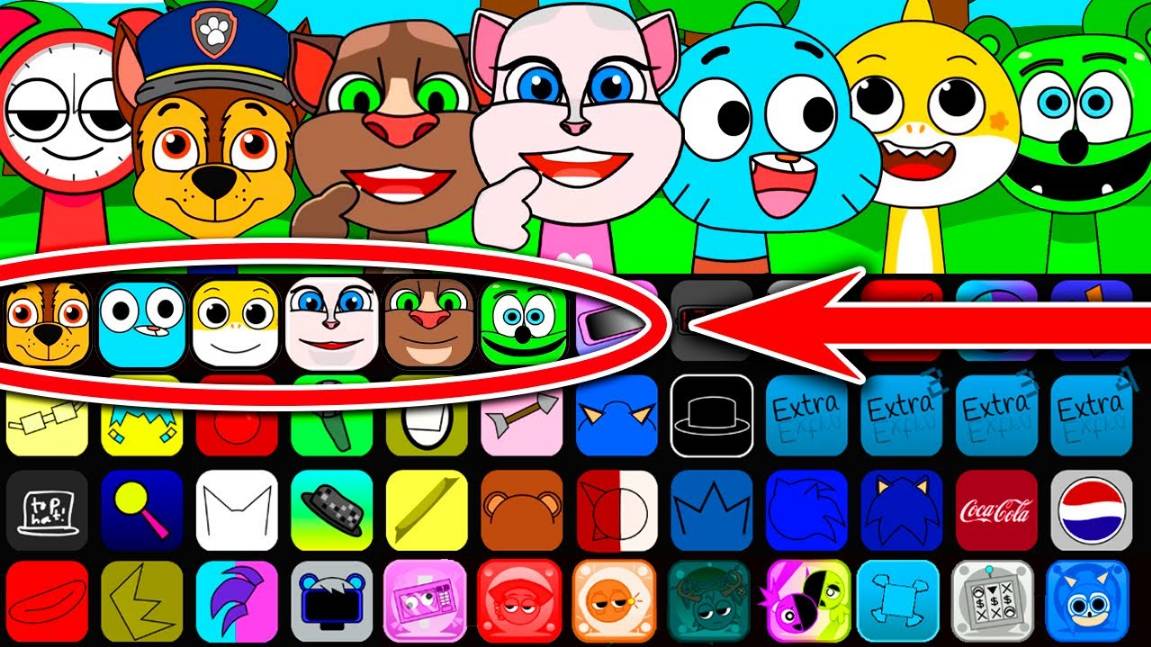 INCREDIBOX SPRUNKI 🎪 | NEW DELUXE OC: ANGELA, GUMMY, CHASE & BABY SHARK! 🧸🦈 МЕГА-КОЛЛАБ!