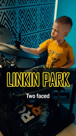 🔥 "Two Faced" от 7-ЛЕТНЕГО барабанщика! | Linkin Park | Vadim VS Drums #cover #linkinpark