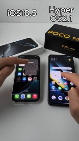 Сравнил Анимацию на Xiaomi HyperOS 2.1 и iPhone 16 Pro IOS 18.5