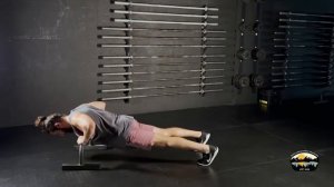 Отжимание от одного параллета / Single parallete push-up