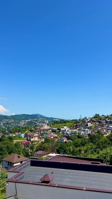 Вид с крыши дома