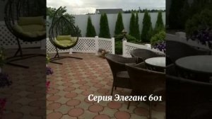 Декоративное ограждение для террасы- двусторонняя пластиковая решетка Элеганс 601.
