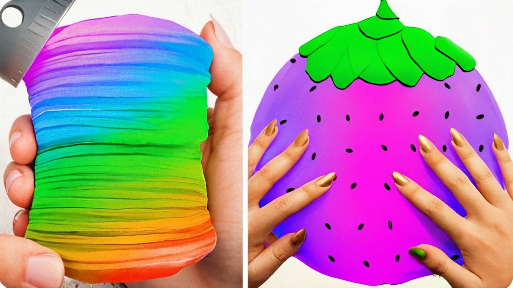 Слаймы, Игры со слаймами 🎨 Волшебная текстура!