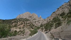 Камнепад в горах Крыма гора Сокол