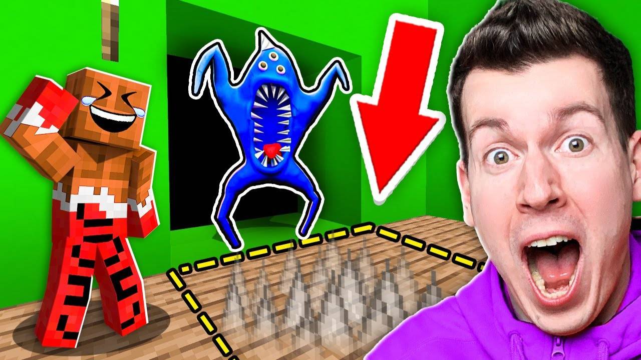 😱 Мой ДРУГ Сделал  ГЕНИАЛЬНУЮ  Ловушку Для Этого  СИНЕГО  МОНСТРА в Майнкрафт ! ВЛАДУС