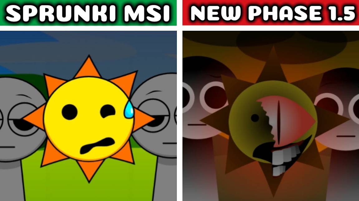 INCREDIBOX SPRUNKI 💿 | MSI: PHASE 1.0 vs 1.5! ⚡💥 КТО ЗАЖИГАЕТ СИЛЬНЕЕ?