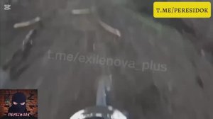 Мотогруппа под обстрелом дронов