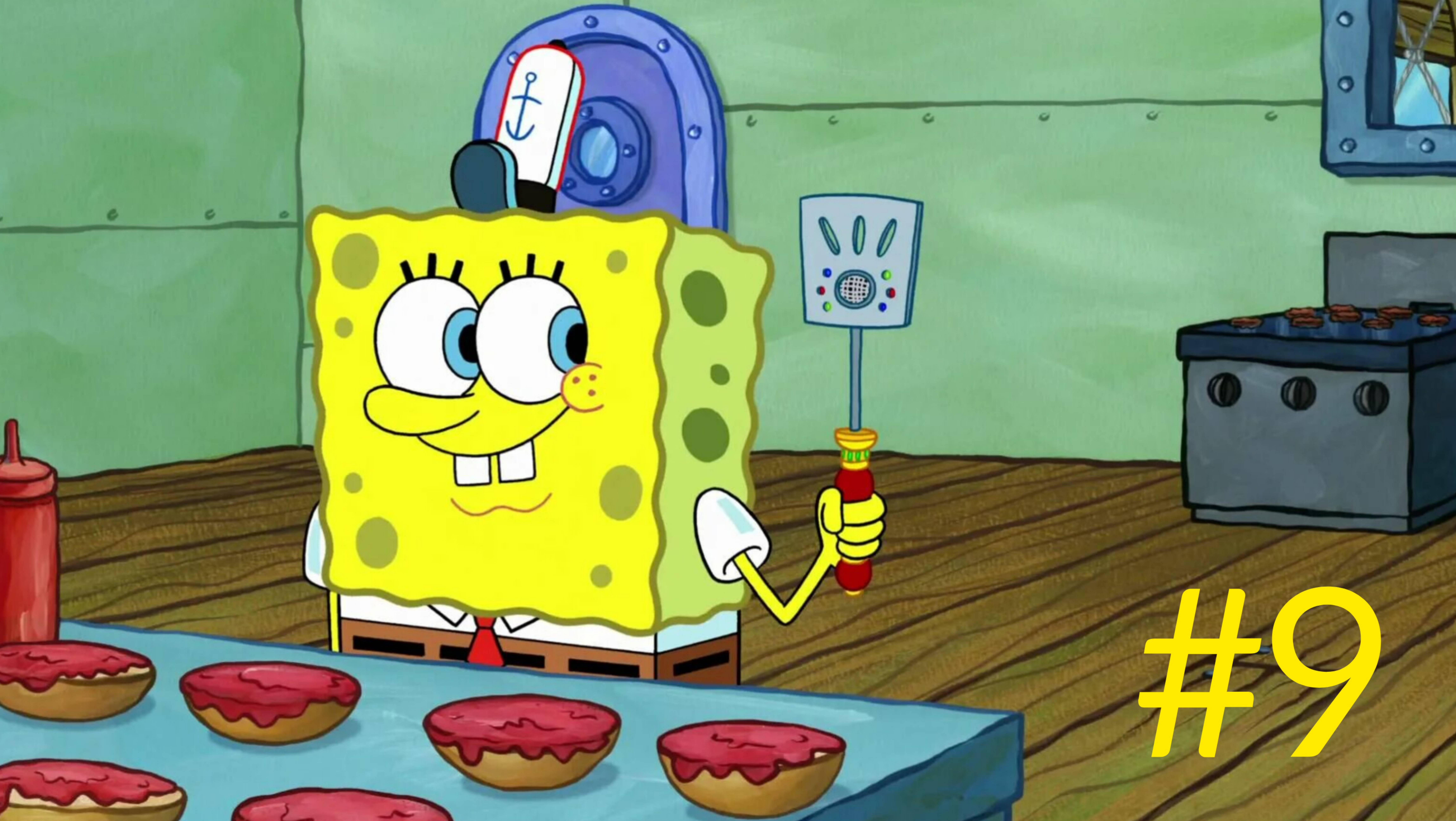 Губка Боб🔥 spongeBob👍 губка боб квадратные штаны😎 кулинарный поединок  #9