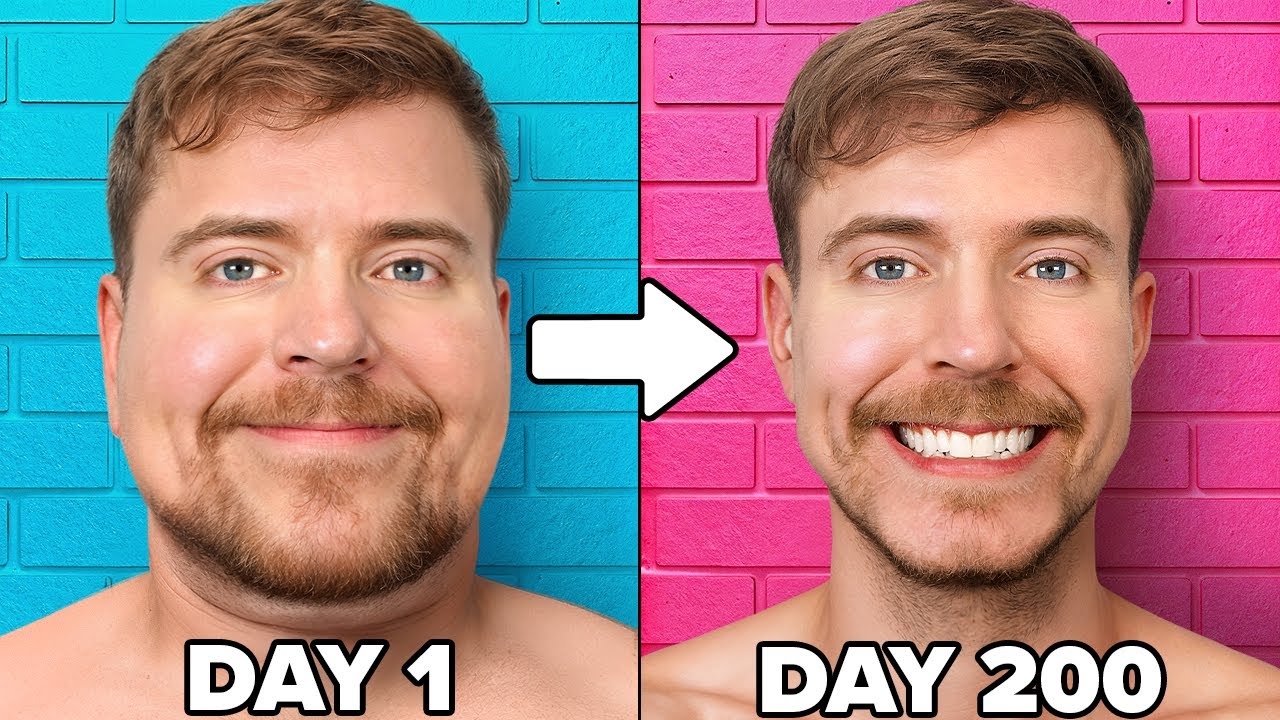 📹 Lose 100 LBs, Win $250,000! → 👤 #MrBeast