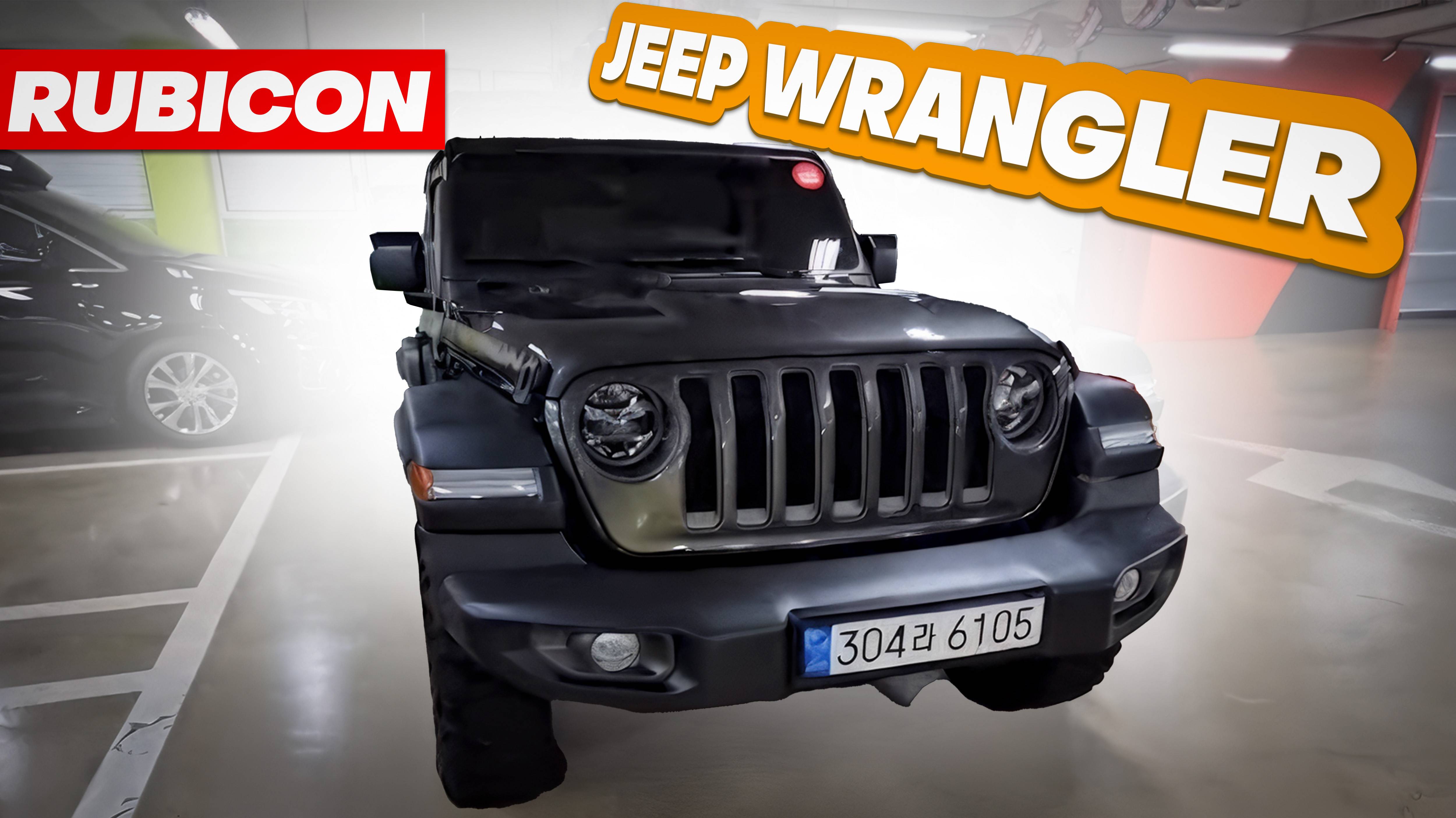 Осмотр Jeep Wrangler Rubicon перед покупкой в Южной Корее.