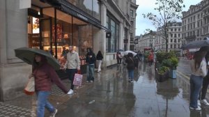 LONDON, England – RAINY WEST END Walking Tour 4K HDR