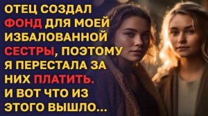 ОТЕЦ СОЗДАЛ ФОНД для моей избалованной сестры, поэтому я перестала за них платить...