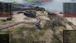 166 Бой в танчиках Штурмовая пт AT-8 6lvl  Рандом