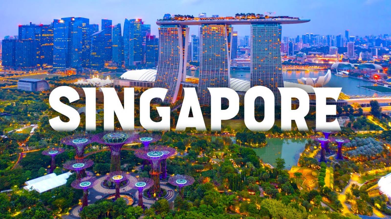 Singapore 8K Video Ultra HD 60 FPS - Drone Video  8K TV Video