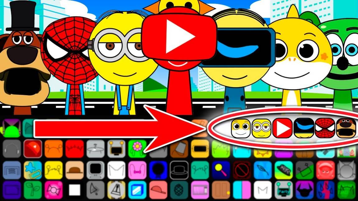 INCREDIBOX SPRUNKI 🤫 | SECRET OC: YOUTUBE, DAVE, ROBOT & SPIDER-MAN! 🕷️🤖 ШОК-СОСТАВ!