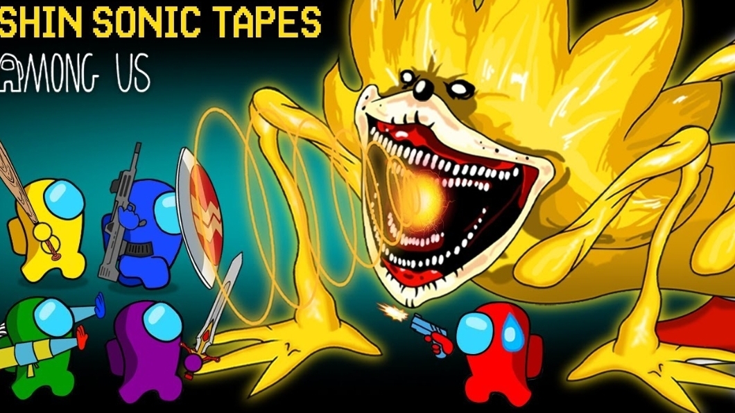 어몽어스 VS SHIN SONIC TAPES Yellow _ Among Us Animation Zombie