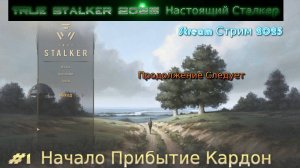 True Stalker 2025 Настоящий Сталкер Stream Стрим Полное Прохождение #1 Начало Прибытие Кардон