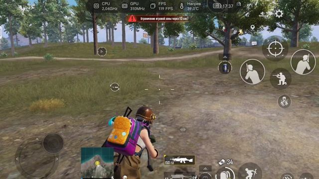 Pubgmobile на  планшете Lenovo legion Y700 120фпс