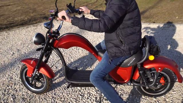 Электрический мотоцикл Skyboard Chooper 2000w обзор, тест и скорость.