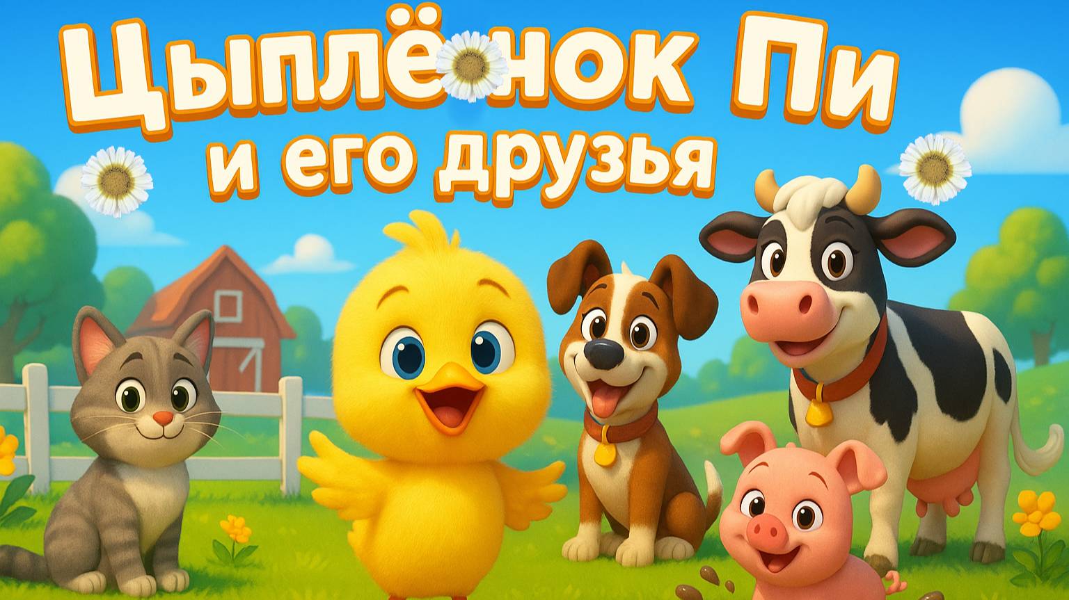 ЦЫПЛЁНОК ПИ УЧИТ ЖИВОТНЫХ — ВЕСЁЛАЯ ФЕРМА