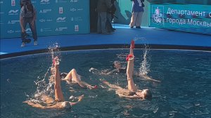 Выступление синхронисток на международном турнире  по хайдайвингу "Крылья мира" 21.06.2025.