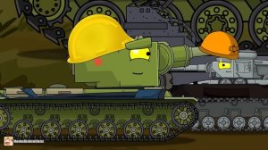 HomeAnimations – Мультики про танки  Сухопутный Крейсер： Полевой ремонт Танка-Монстра и обратно в ст
