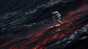 Космический серфинг на лаве