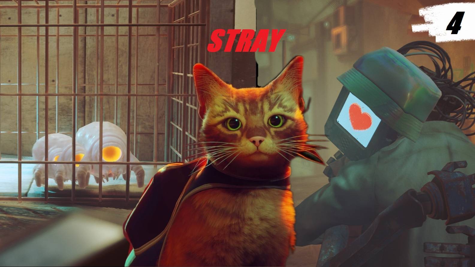 STRAY😿НАШЁЛ ДОКА😁ОСЧАСТЛИВИЛ РОБОТА❤️УПЛЫЛ С МОМО🛶часть 4