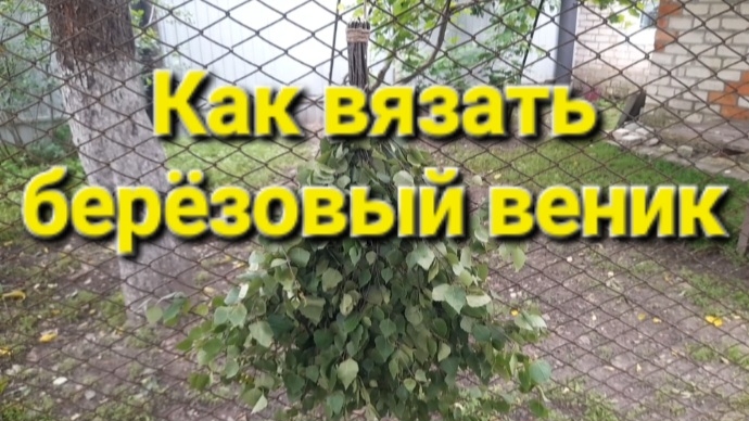 Как вязать берёзовый веник.