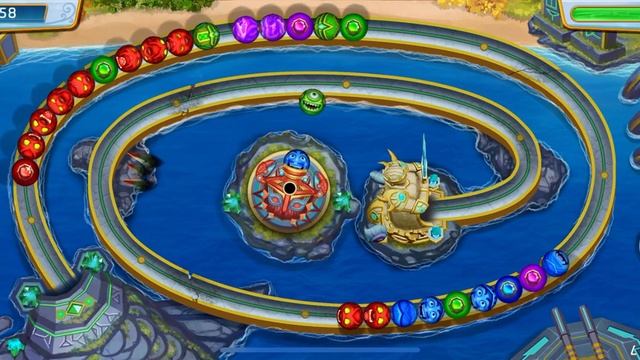 Atlantisor (аналог Zuma) уровень 10-2 Star Of Reach • Обзор CrazyTwin