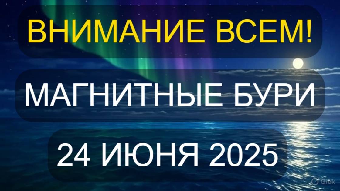 🚨 ВНИМАНИЕ! Сильные магнитные бури 24 июня 2025 — как пережить без проблем?