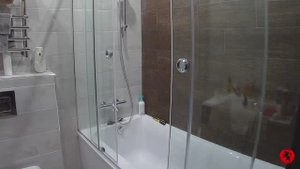 Шторка на ванную из стекла с раздвижными дверями Нижний Новгород. Душевая кабина из стекла.