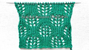 Стильный простой узор спицами для вязания джемперов, палантинов