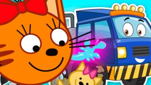 ТРИ КОТА - Мультик про машинки Строим дом - Игровой мультик для детей