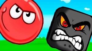 КРАСНЫЙ ШАР против ЗУБАСТЫХ КВАДРАТОВ - Мультик Игра для детей КРАСНЫЙ ШАРИК в ПОДЗЕМЕЛЬЕ