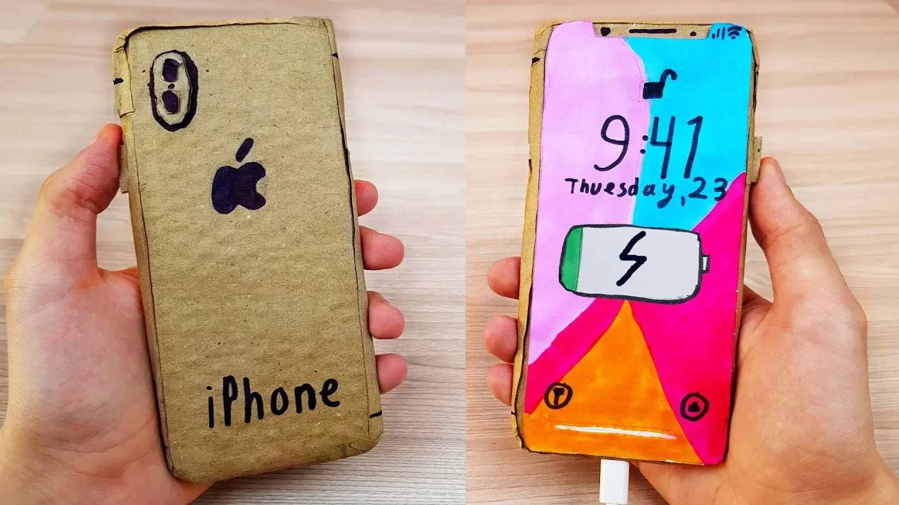 Работающий Картонный Айфон - Stop Motion смотреть онлайн