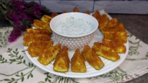 Закуска из Кабачков в Духовке | КАБАЧКОВЫЕ Наггетсы с оригинальным СОУСОМ