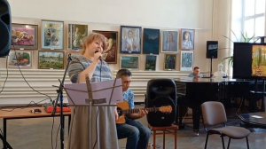 Художник -осень ,библиотека 2024, авторская песня