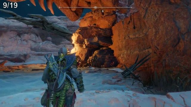 God of War: Ragnarök. Все легенды: Альвхейм. Показан путь к легендам. Тайм-код. Перечень.