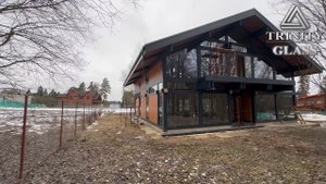 Панорамное остекление фахверкого дома Истра