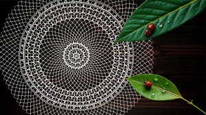 Ажурная мини-скатерть крючком "Белые росы". Часть 1