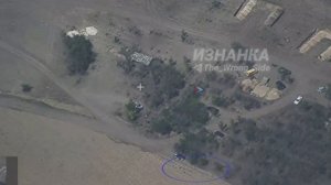 Прилет ракеты ОТРК Искандер с кассетной бы по территории учебного полигона ВСУ