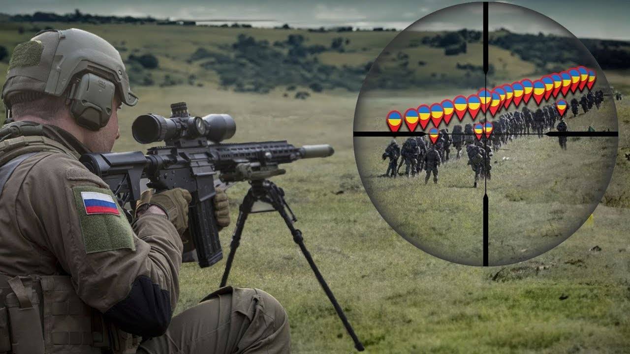 Российские снайперы начинают охоту на украинских солдат в Белгороде.