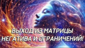 Выход из матрицы деструктивных программ и ограничений ч.1