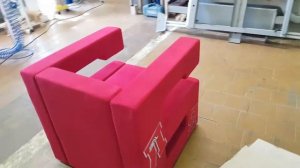 "Кресло - Бресло" красное на заказ от компании Divan78&Design.