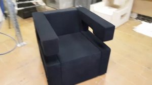 "Кресло - Бресло" черное на заказ от компании Divan78&Design.
