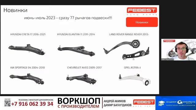 Воркшоп FEBEST: ассортимент, новинки и свечи накаливания FEBEST #febest #академиягрупавто