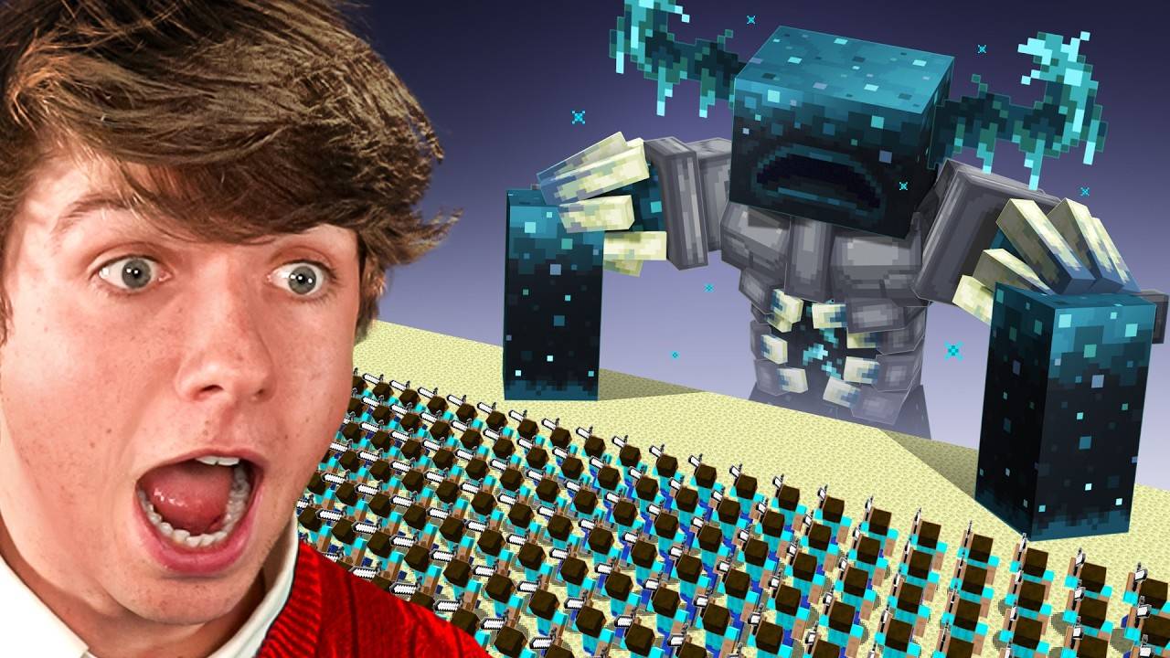 БИТВА ВЕКА!!! 1000 ИГРОКОВ VS TITAN WARDEN | MINECRAFT