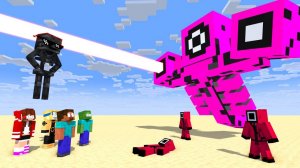 Увядающий скелет против БОССА Розового солдата Майнкрафт